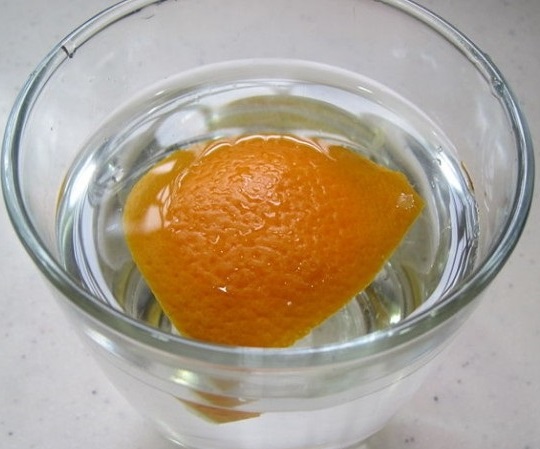 infusión con mandarina